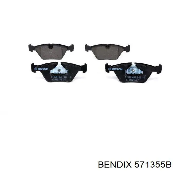 Купити 571355B Jurid/Bendix Колодки гальмівні передні, дискові