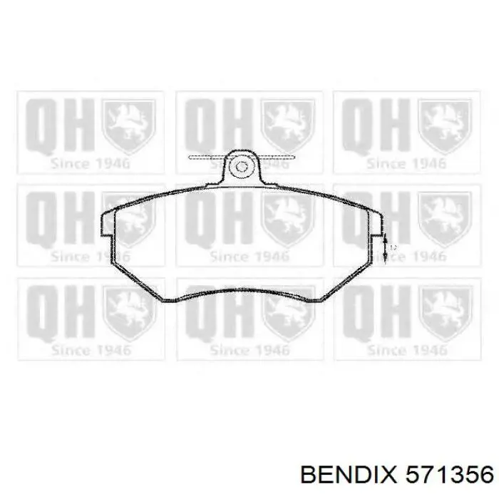 Гальмівні колодки Jurid/Bendix 571356 ціна, від 18.45 USD