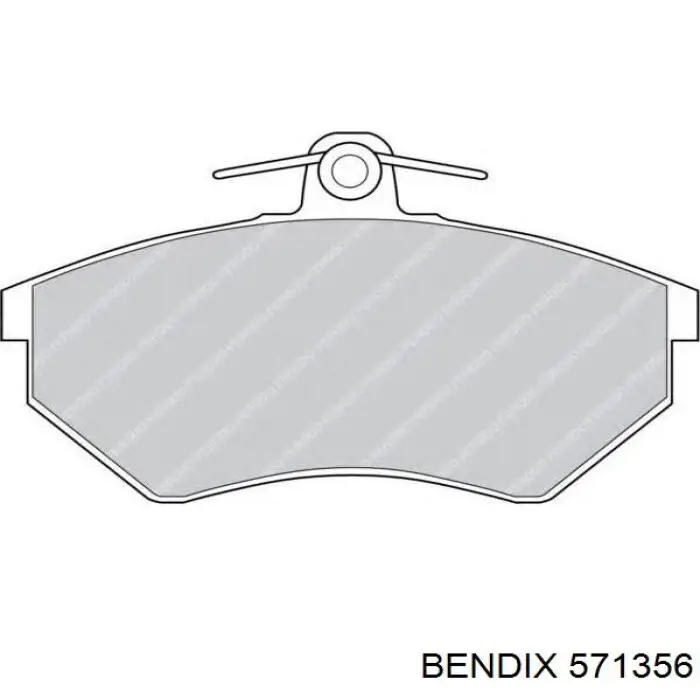 571356 Jurid/Bendix Передні гальмівні колодки