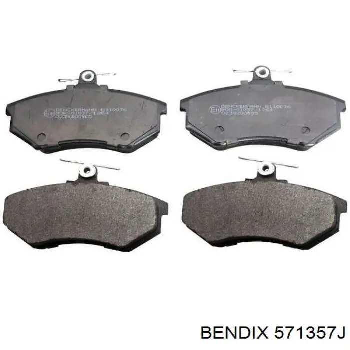 571357J Jurid/Bendix колодки гальмівні передні, дискові