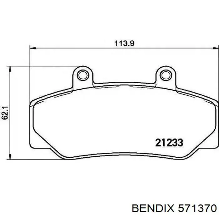 Гальмівні колодки Jurid/Bendix 571370 ціна, від 20.03 USD
