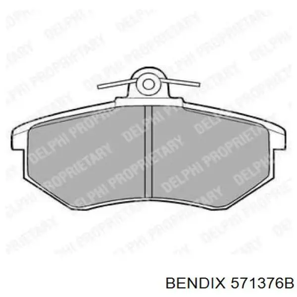 Тормозні колодки Jurid/Bendix 571376B