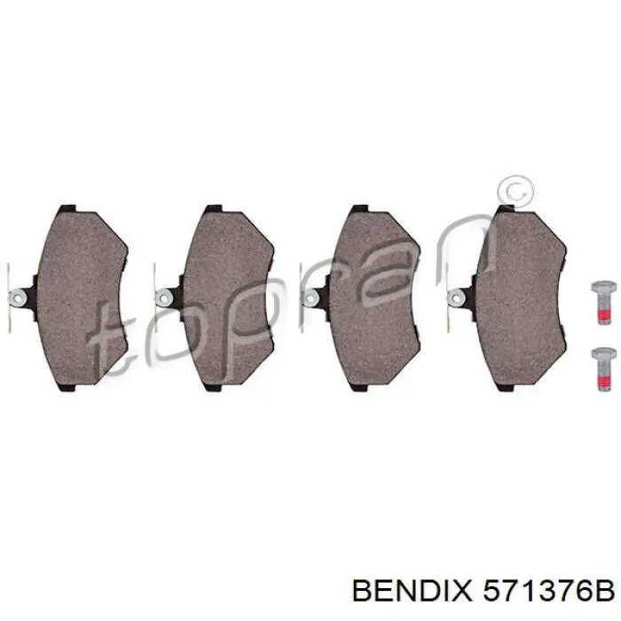 Гальмівні колодки Jurid/Bendix 571376B ціна, від 15.67 USD