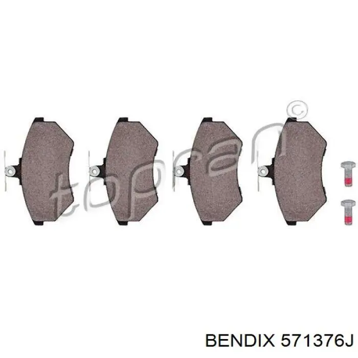 Гальмівні колодки Jurid/Bendix 571376J ціна, від 16.32 USD