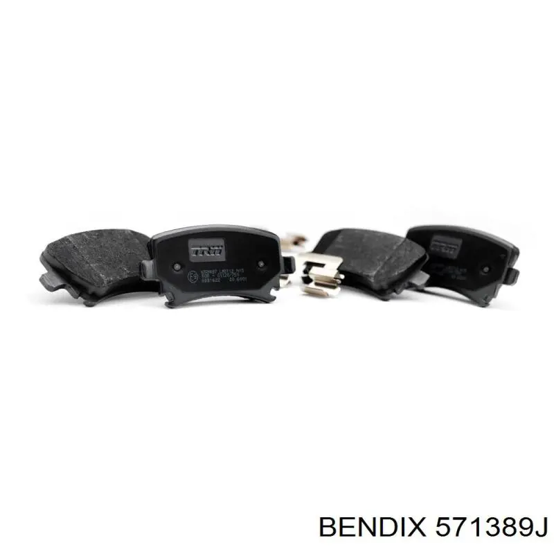 571389J Jurid/Bendix Колодки гальмівні задні, дискові