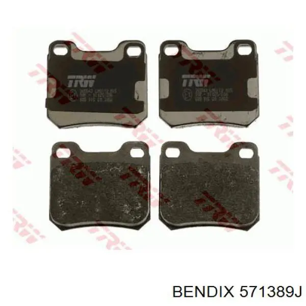 Задні дискові колодки Jurid/Bendix 571389J