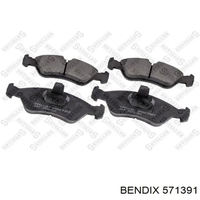 Передні тормозні колодки 571391 Jurid/Bendix