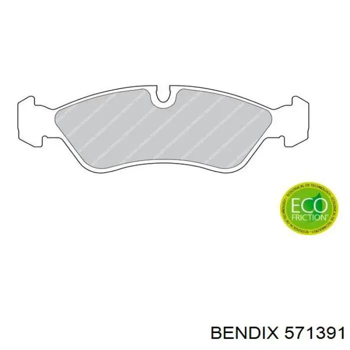 571391 Jurid/Bendix Передні гальмівні колодки