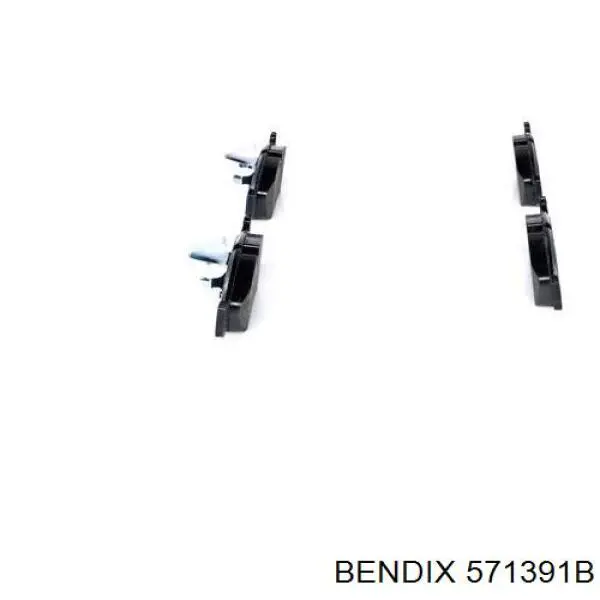 571391B Jurid/Bendix Передні гальмівні колодки