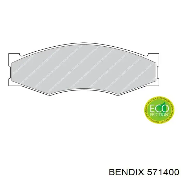 571400 Jurid/Bendix Передні гальмівні колодки