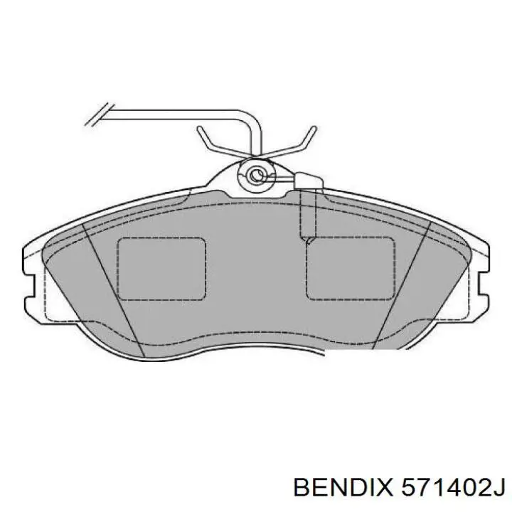 Купити 571402J Jurid/Bendix Колодки гальмівні передні, дискові