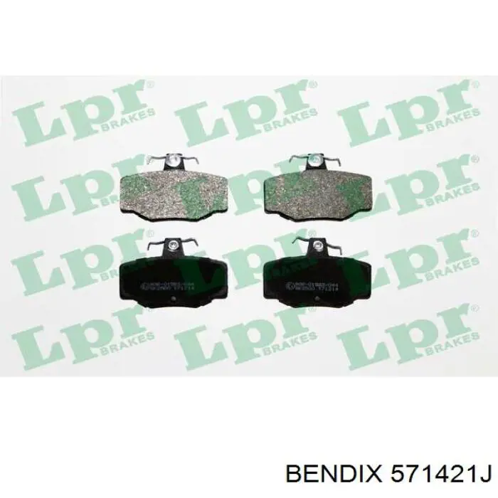 Задні гальмівні колодки 571421J Jurid/Bendix