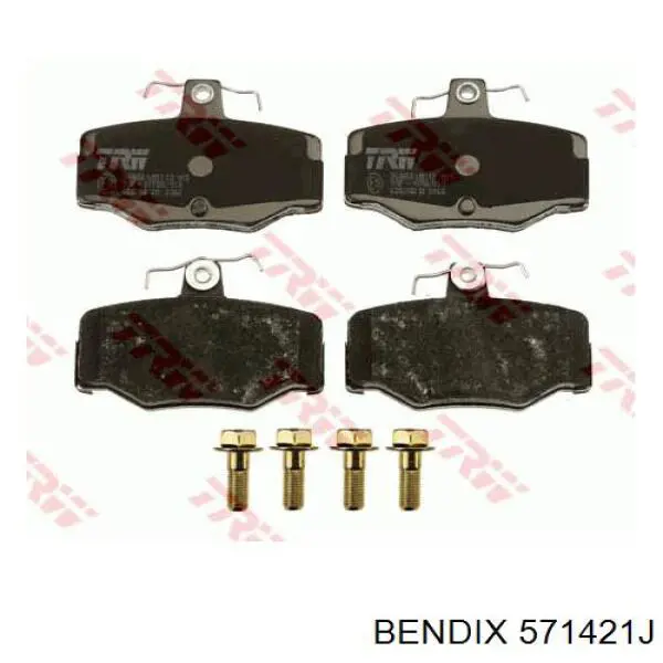 571421J Jurid/Bendix Колодки гальмівні задні, дискові