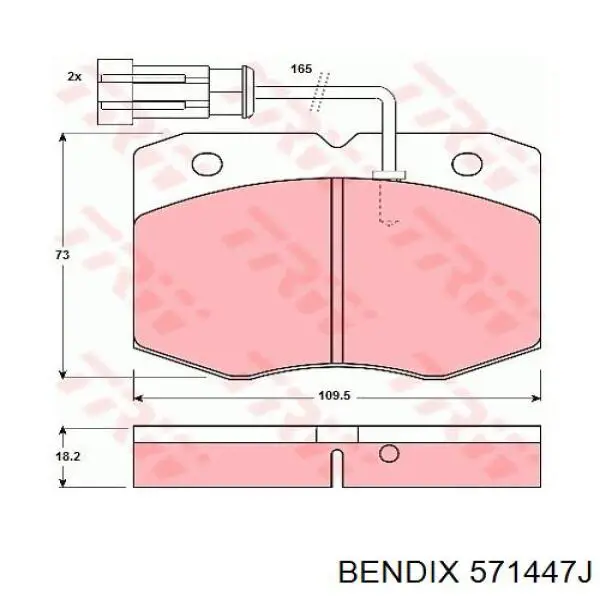 Купити 658881 Peugeot/Citroen Колодки гальмівні передні, дискові