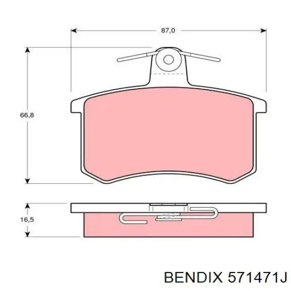 Передні тормозні колодки 5895983 Fiat/Alfa/Lancia