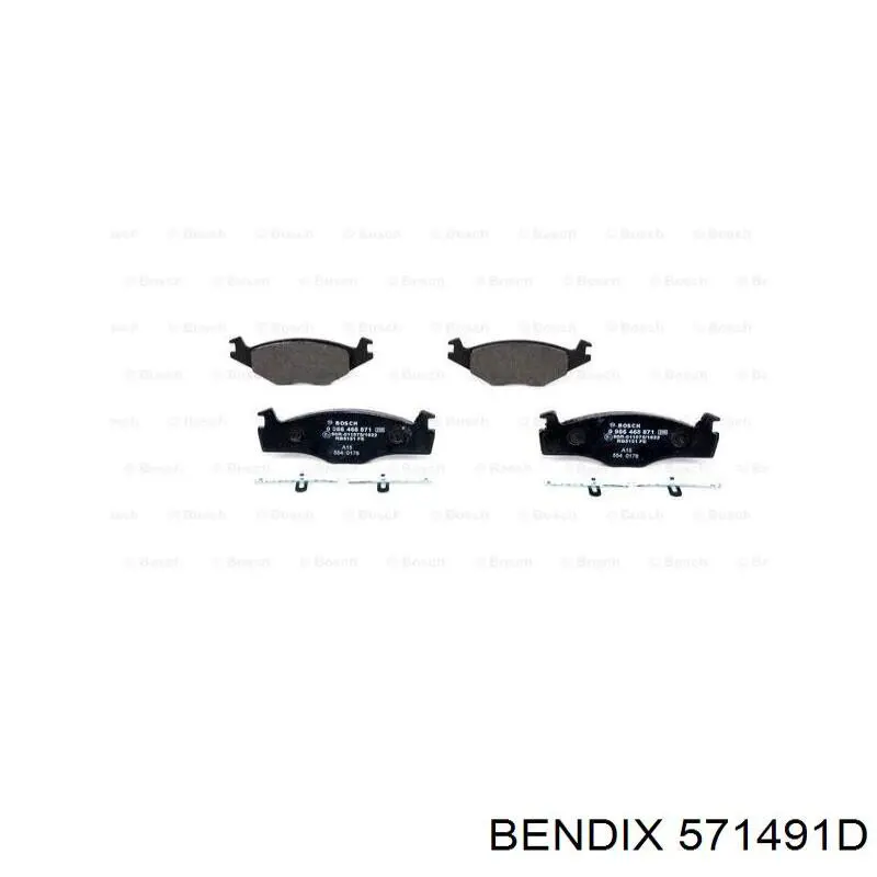 Передні тормозні колодки 571491D Jurid/Bendix