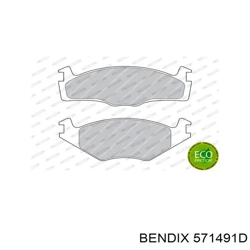 Гальмівні колодки Jurid/Bendix 571491D ціна, від 14.98 USD
