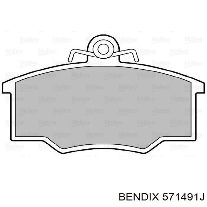 Тормозні колодки Jurid/Bendix 571491J