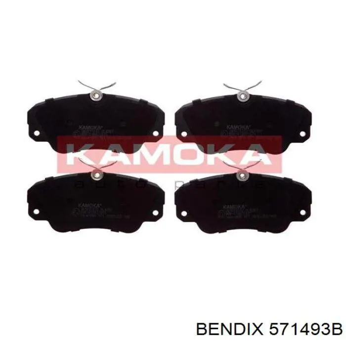 571493B Jurid/Bendix Передні гальмівні колодки