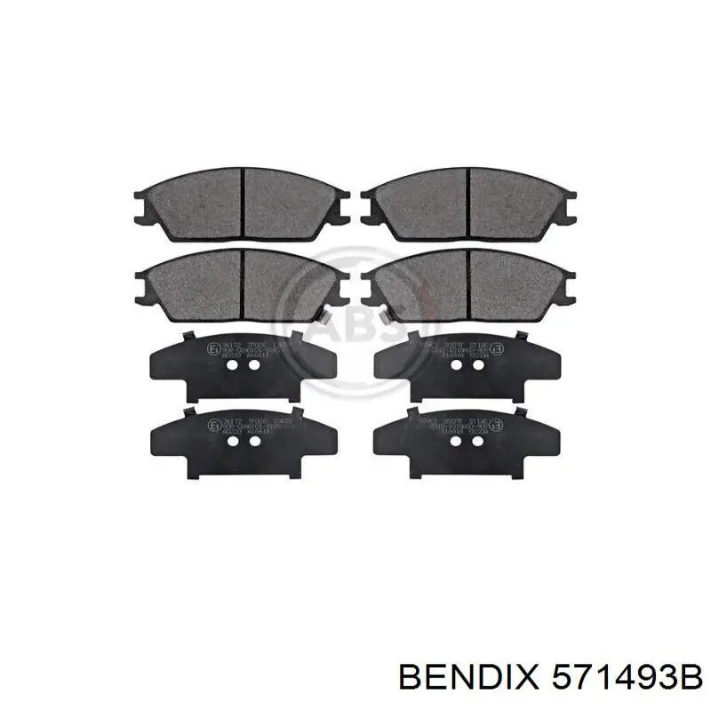 Передні тормозні колодки 571493B Jurid/Bendix