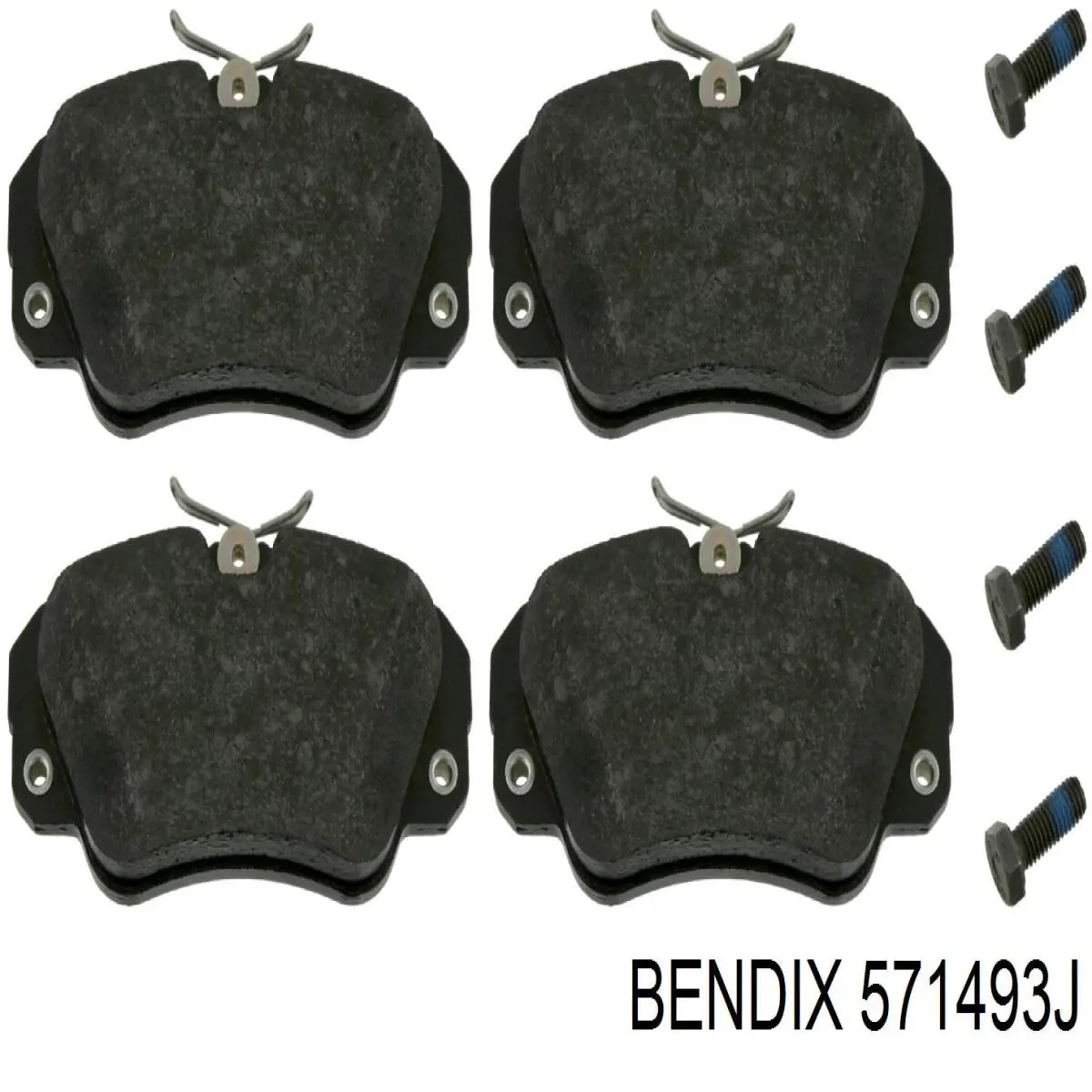 Передні тормозні колодки 571493J Jurid/Bendix