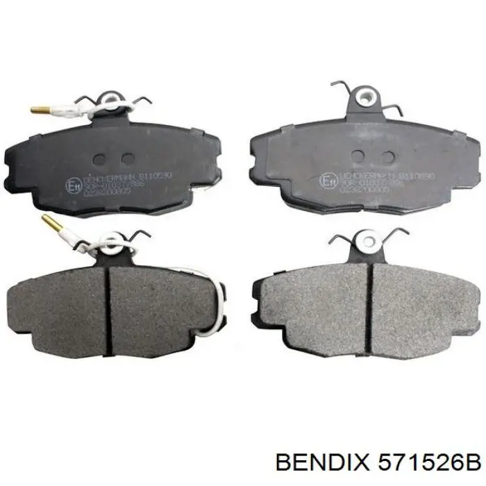 571526B Jurid/Bendix колодки гальмівні передні, дискові