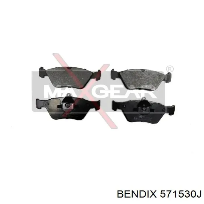 Передні тормозні колодки 571530J Jurid/Bendix