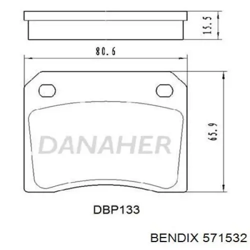Купити 424515 Peugeot/Citroen Задні колодки