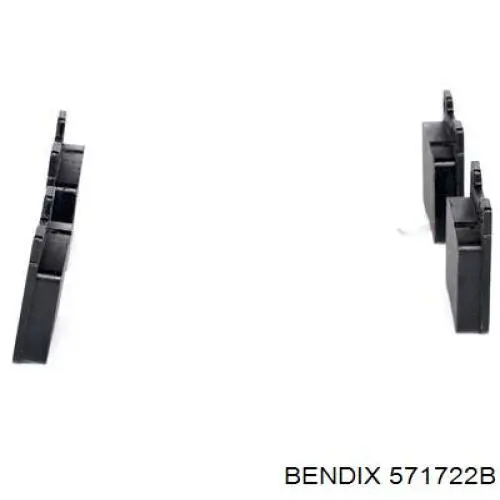 Задні дискові колодки Jurid/Bendix 571722B