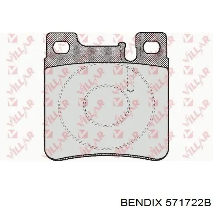 Купити 571722B Jurid/Bendix Задні колодки