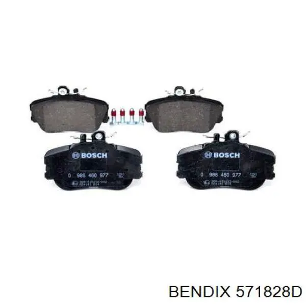 Купити 571828D Jurid/Bendix Колодки гальмівні передні, дискові