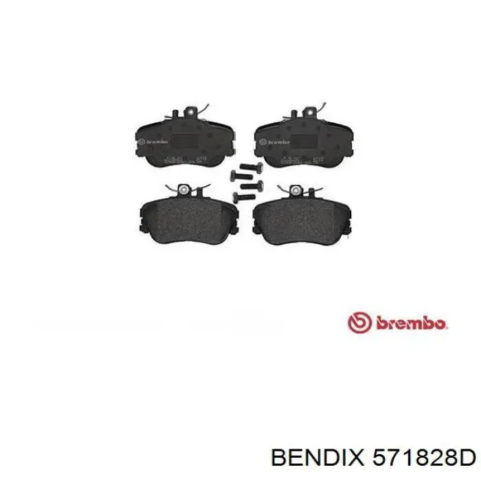 571828D Jurid/Bendix Передні гальмівні колодки