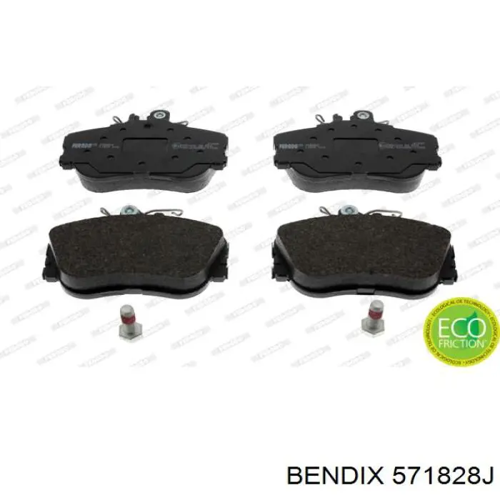 Колодки гальмівні передні, дискові 571828J Jurid/Bendix