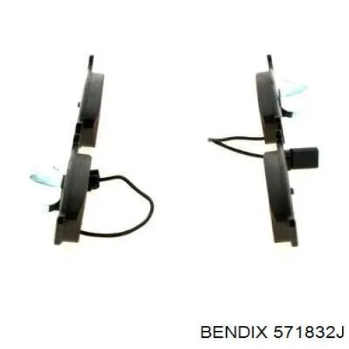 571832J Jurid/Bendix Передні гальмівні колодки