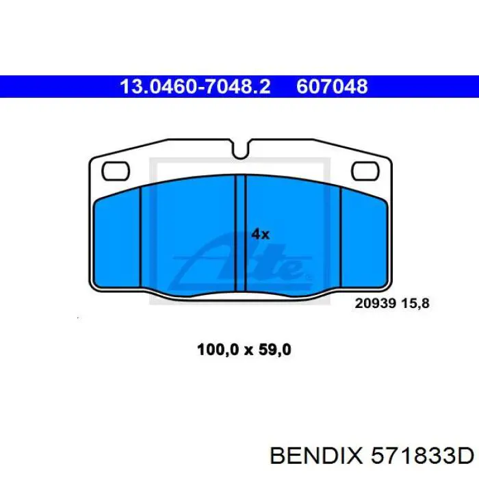 Гальмівні колодки Goodrem RM1321 ціна, від 9.56 USD