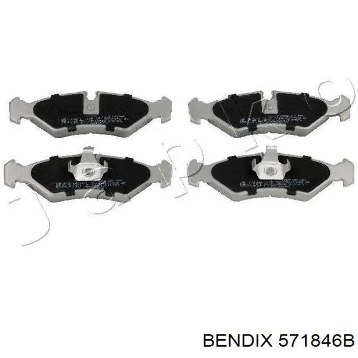 571846B Jurid/Bendix Колодки гальмівні задні, дискові