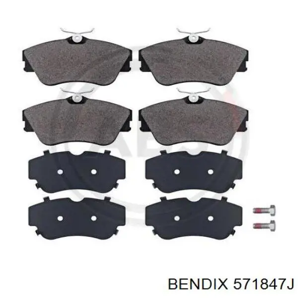 571847J Jurid/Bendix Передні гальмівні колодки
