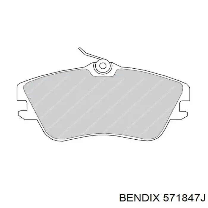 Передні тормозні колодки 571847J Jurid/Bendix