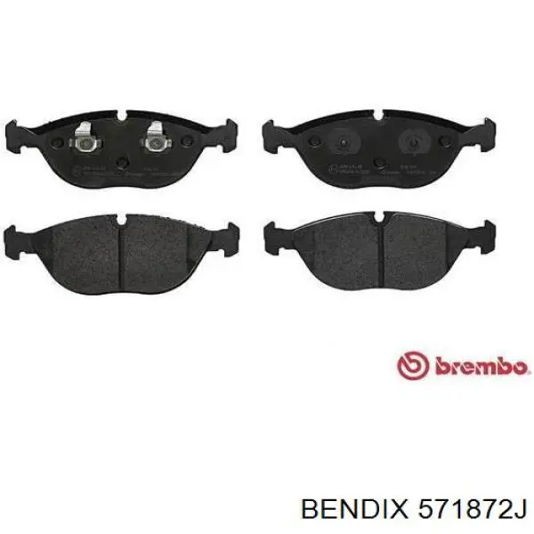 Гальмівні колодки Jurid/Bendix 571872J ціна, від 58.62 USD