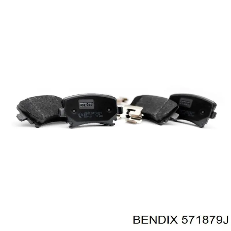 Передні тормозні колодки 571879J Jurid/Bendix
