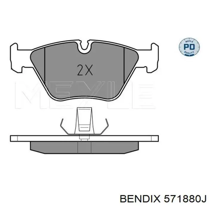 Гальмівні колодки Jurid/Bendix 571880J ціна, від 28.20 USD