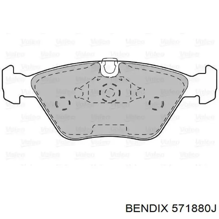 Купити 571880J Jurid/Bendix Колодки гальмівні передні, дискові