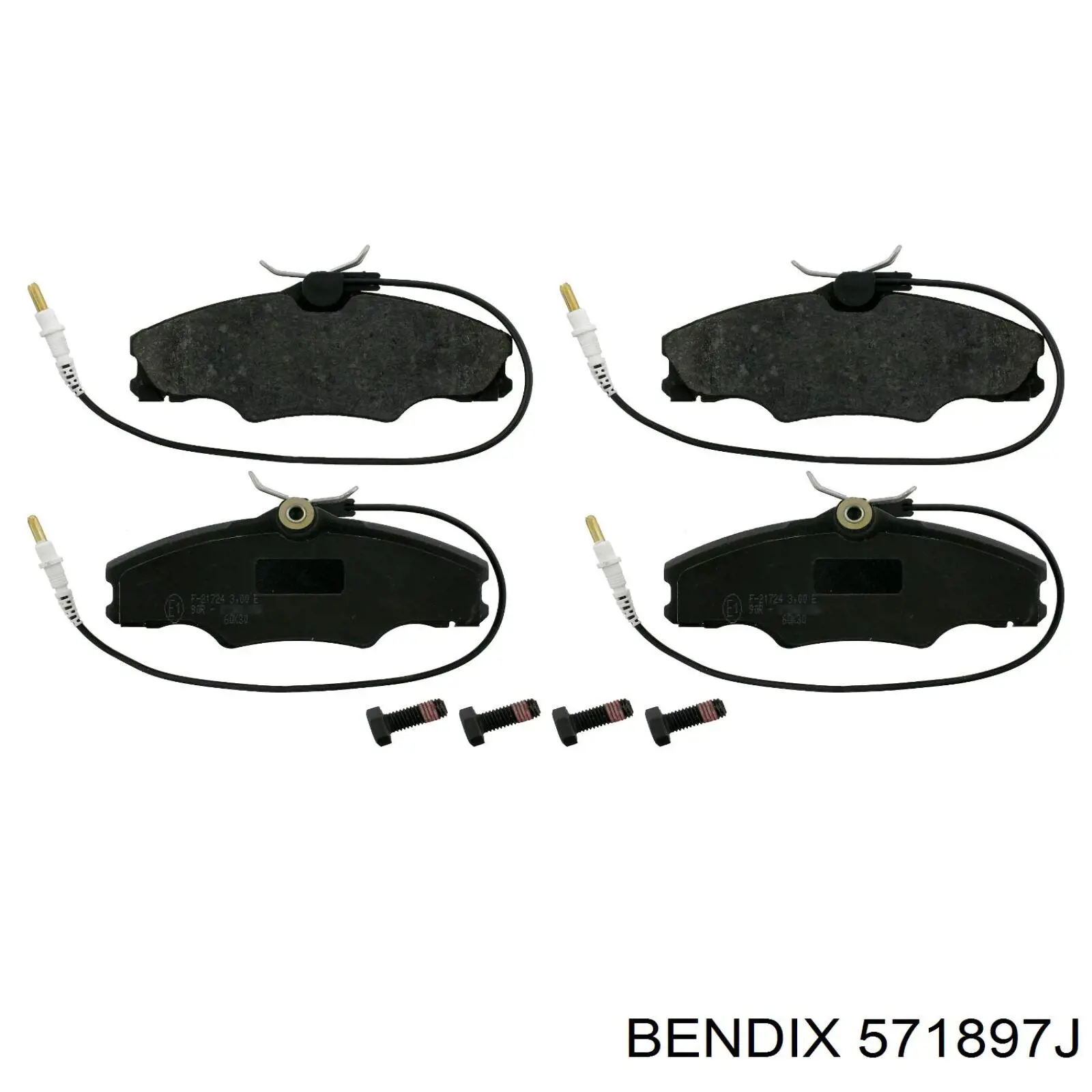 Купити 571897J Jurid/Bendix Колодки гальмівні передні, дискові