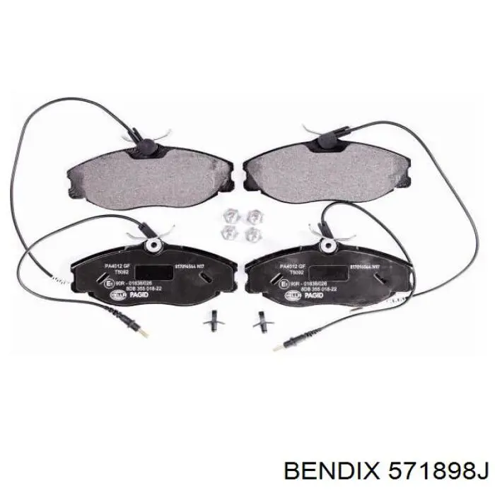 Купити 571898J Jurid/Bendix Колодки гальмівні передні, дискові