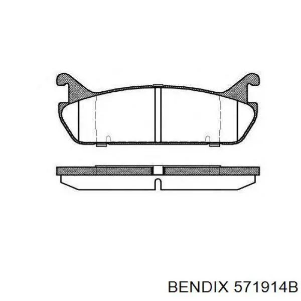 Купити 571914B Jurid/Bendix Колодки гальмівні передні, дискові