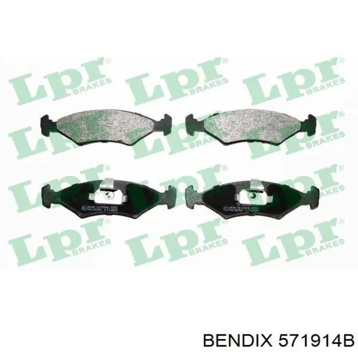 Гальмівні колодки Jurid/Bendix 571914B ціна, від 13.42 USD