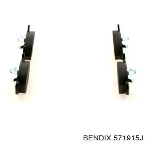 Передні тормозні колодки 571915J Jurid/Bendix