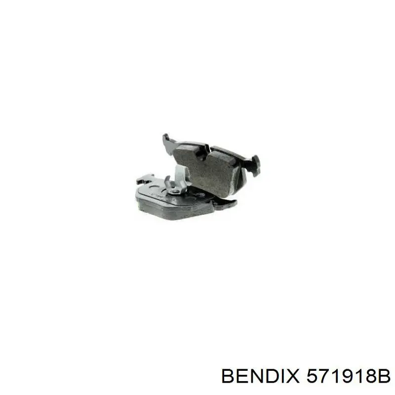 571918B Jurid/Bendix колодки гальмові задні, дискові