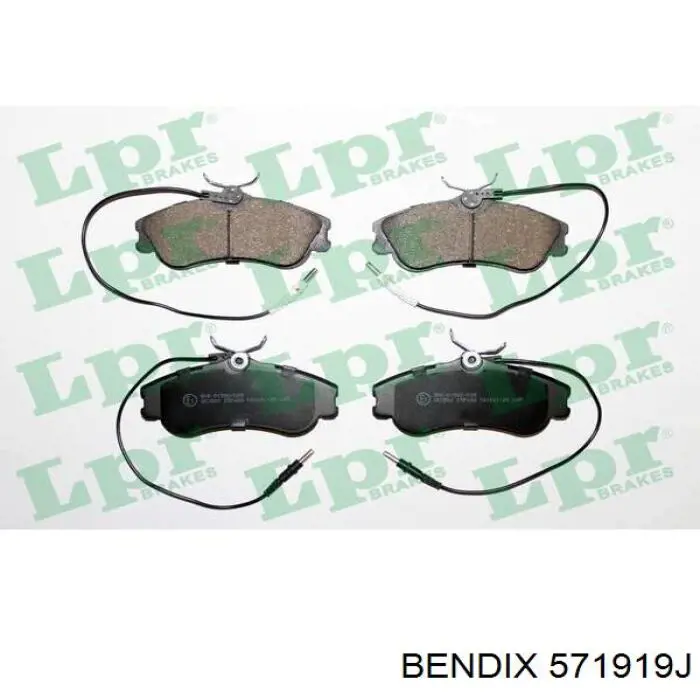 Гальмівні колодки Jurid/Bendix 571919J ціна, від 20.16 USD