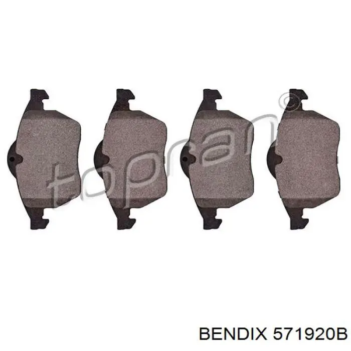 Гальмівні колодки Jurid/Bendix 571920B ціна, від 19.74 USD